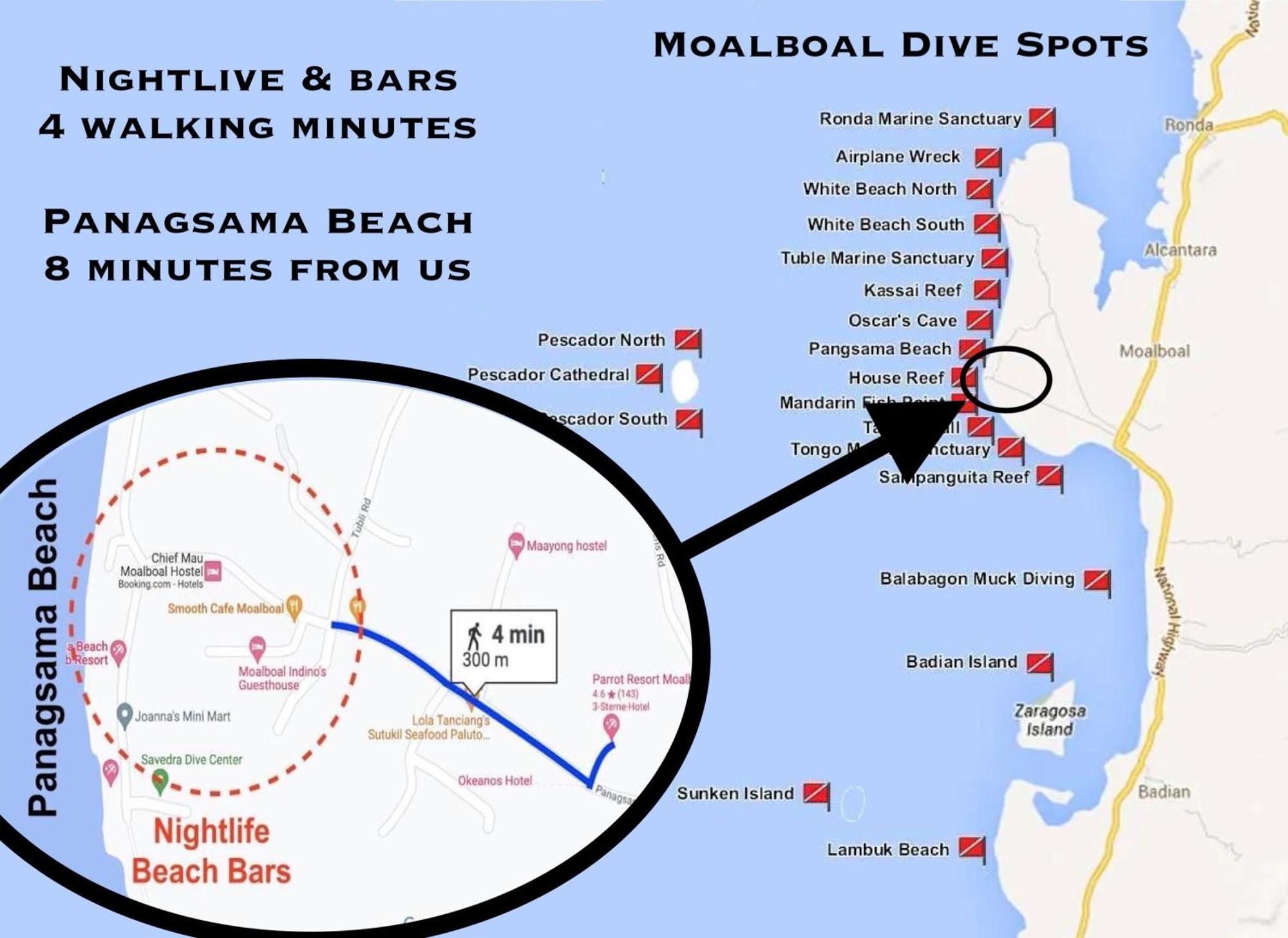 Parrot Resort Moalboal Kültér fotó